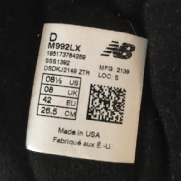 New Balance 992 'Wheat' - NEW - Men's size 8.5 - Picture 5 of 5